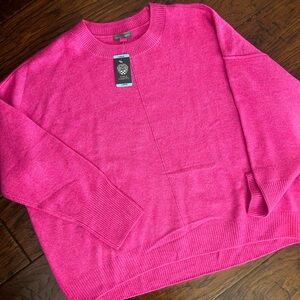 Vince Camuto Hot Pink Crewneck Sweater – Size Large – NWT